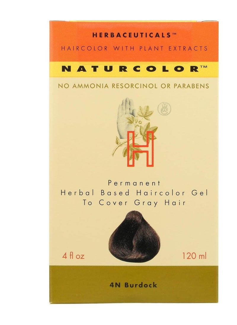 naturcolor Haircolor Hair Dye - Burdock, 4 Fl Oz (4N)