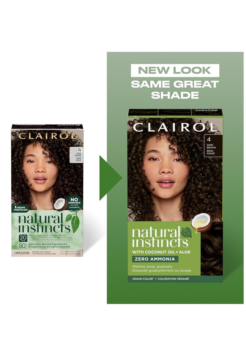 Clairol Natural Instincts Demi-Permanent Hair Dye, 6R Light Auburn Hair Color, Pack of 1