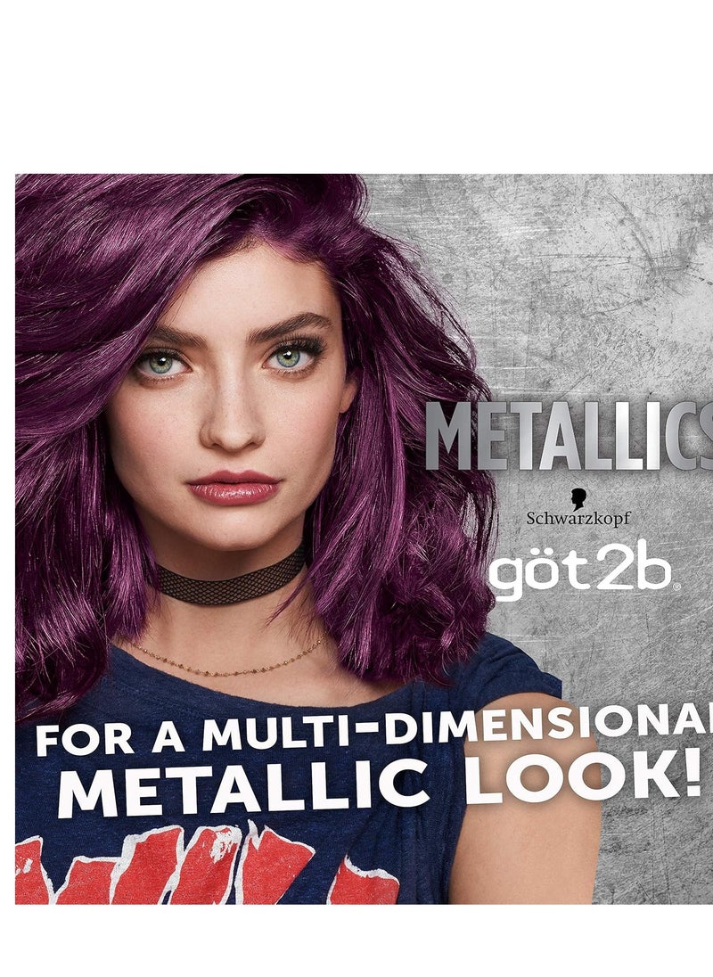 Schwarzkopf Got2b Metallics Permanent Hair Color, M69 Amethyst Chrome