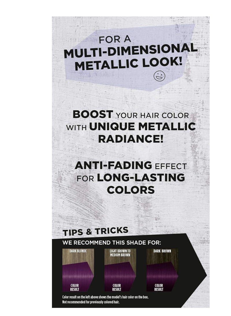 Schwarzkopf Got2b Metallics Permanent Hair Color, M69 Amethyst Chrome