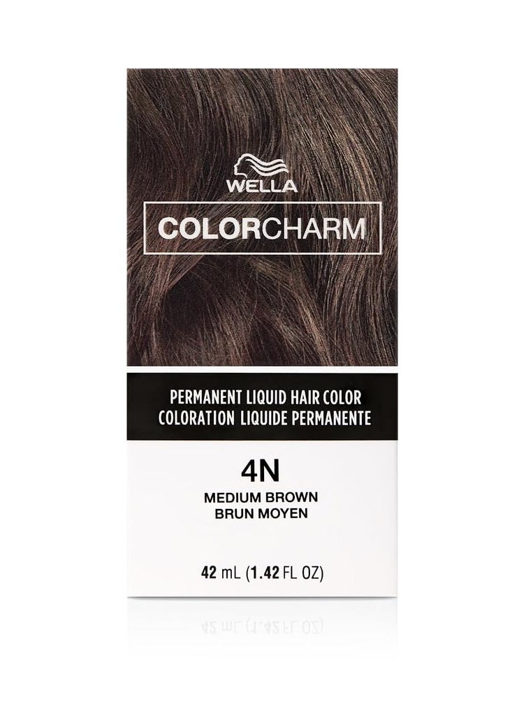 WELLA Color Charm Permanent Liquid Hair Color for Gray Coverage, Brown