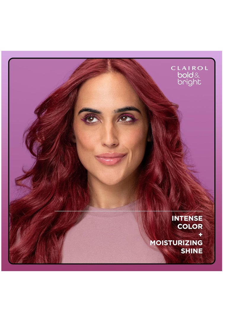 Clairol Bold & Bright Permanent Hair Dye, R6 Intense Cherry Hair Color, Pack of 1