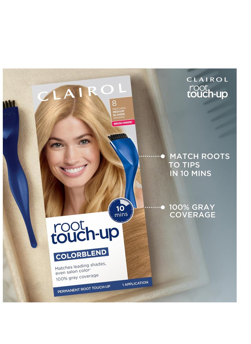 Clairol Root Touch-Up Permanent Hair Color Creme, 2 Black, 2 Count