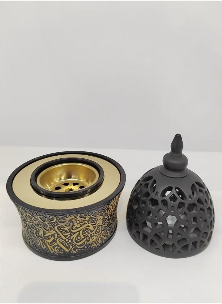 Intense Oud Calligraphy Style Closed Incense Burner