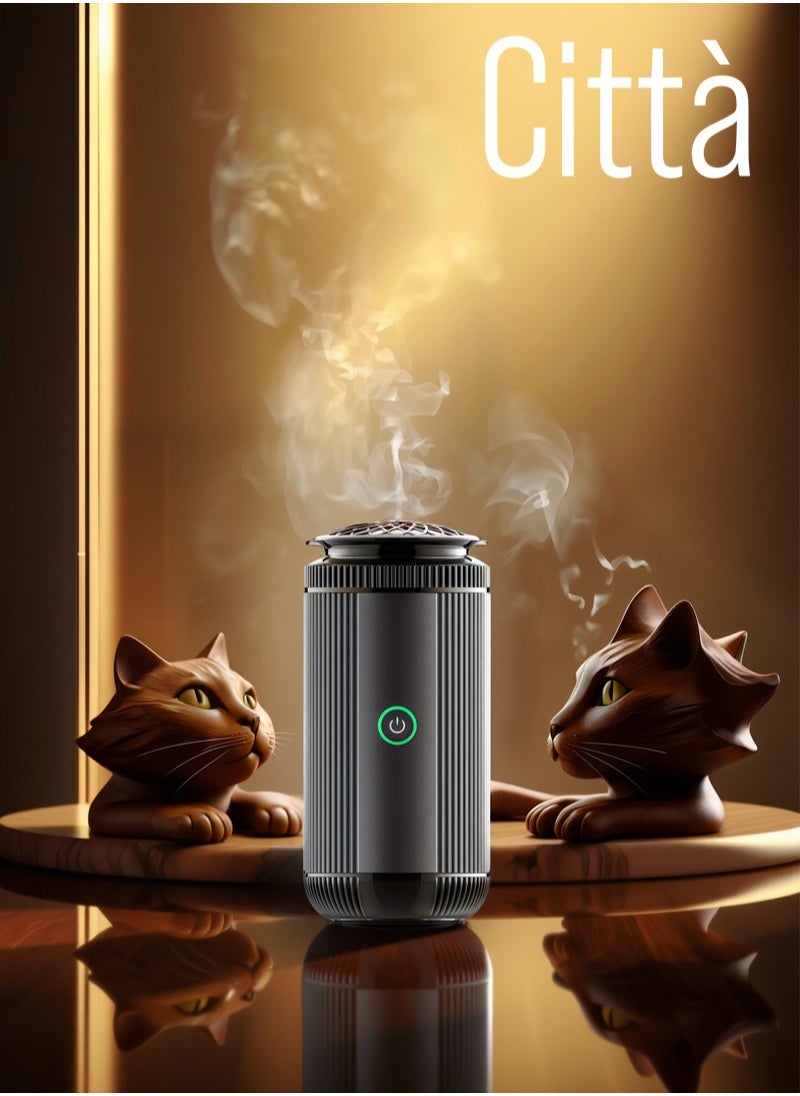 Portable Rechargeable Bakhoor Burner | Compact Aromatic Diffuser for Home, Office, and Car Use