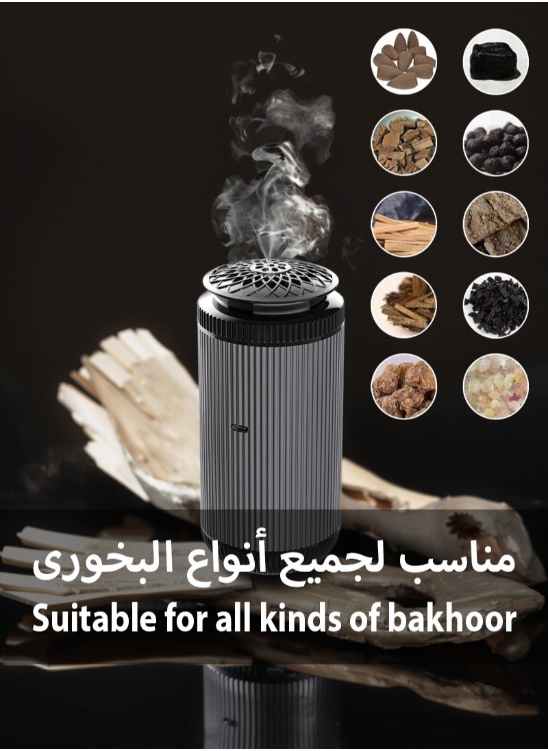 Portable Rechargeable Bakhoor Burner | Compact Aromatic Diffuser for Home, Office, and Car Use