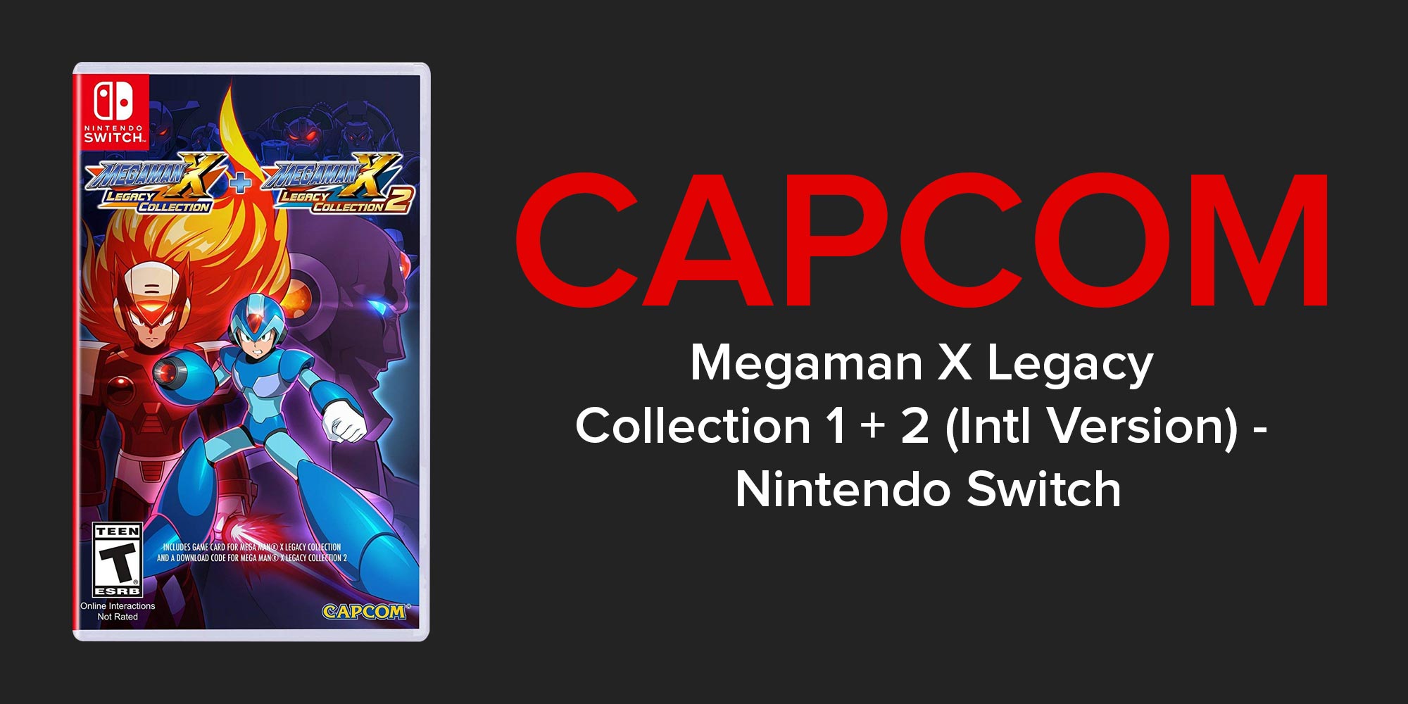 Megaman X Legacy Collection 1 + 2 (Intl Version) - Action & Shooter - Nintendo Switch