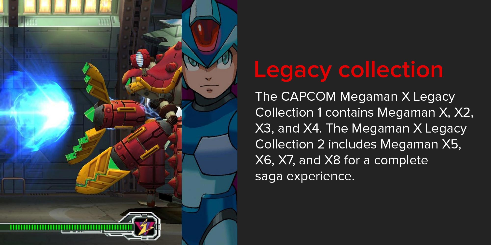 Megaman X Legacy Collection 1 + 2 (Intl Version) - Action & Shooter - Nintendo Switch