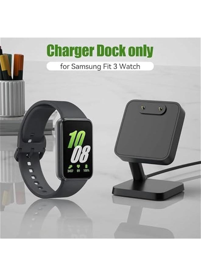 Watch Charger for Galaxy Fit 3, Magnetic Charging Station with USB Cable, Portable Efficient Smartwatch Charger Dock Replacement for Galaxy Fit 3