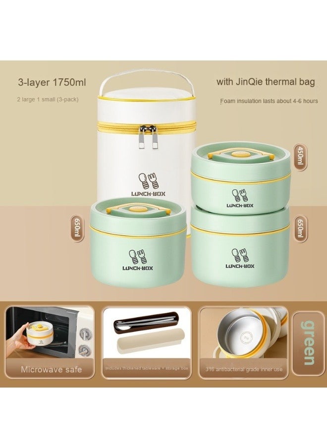 316 Stainless Steel Japanese-Style Insulated Microwave Lunch Box