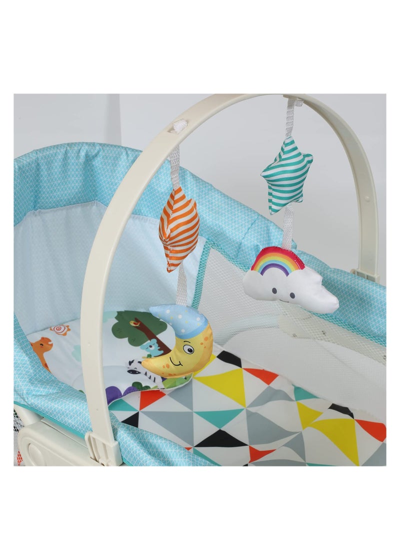 Portable Swing Baby Rocker Bassinet - Blue