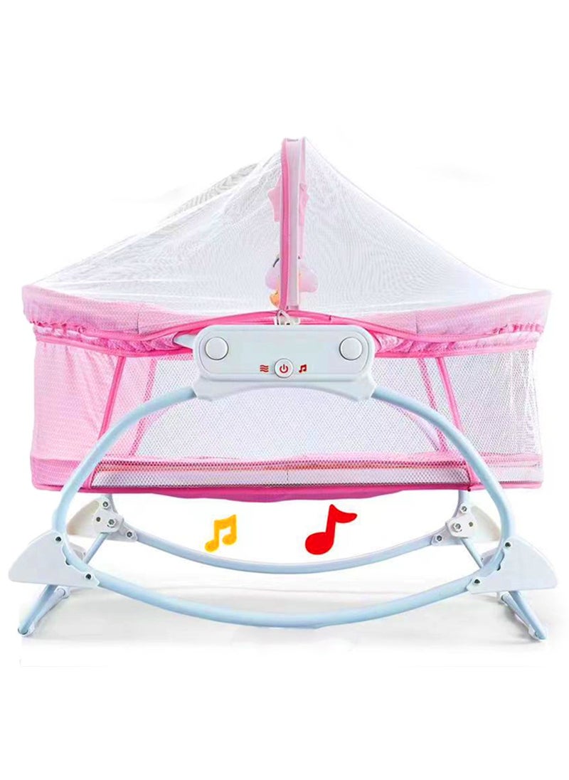 Portable Swing Baby Rocker Bassinet - Pink