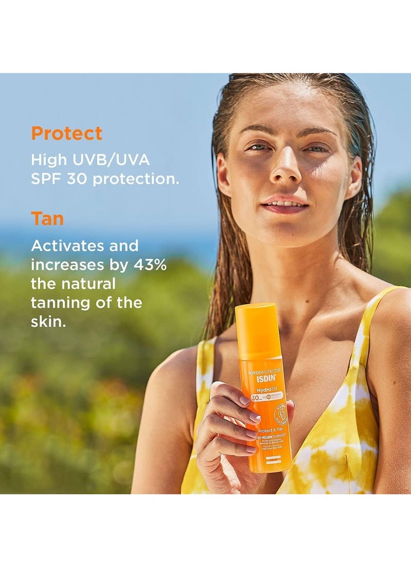 Fotoprotector Hydro Oil SPF 30 200ml biphasic sunscreen promotes skin tanning effect water resistant