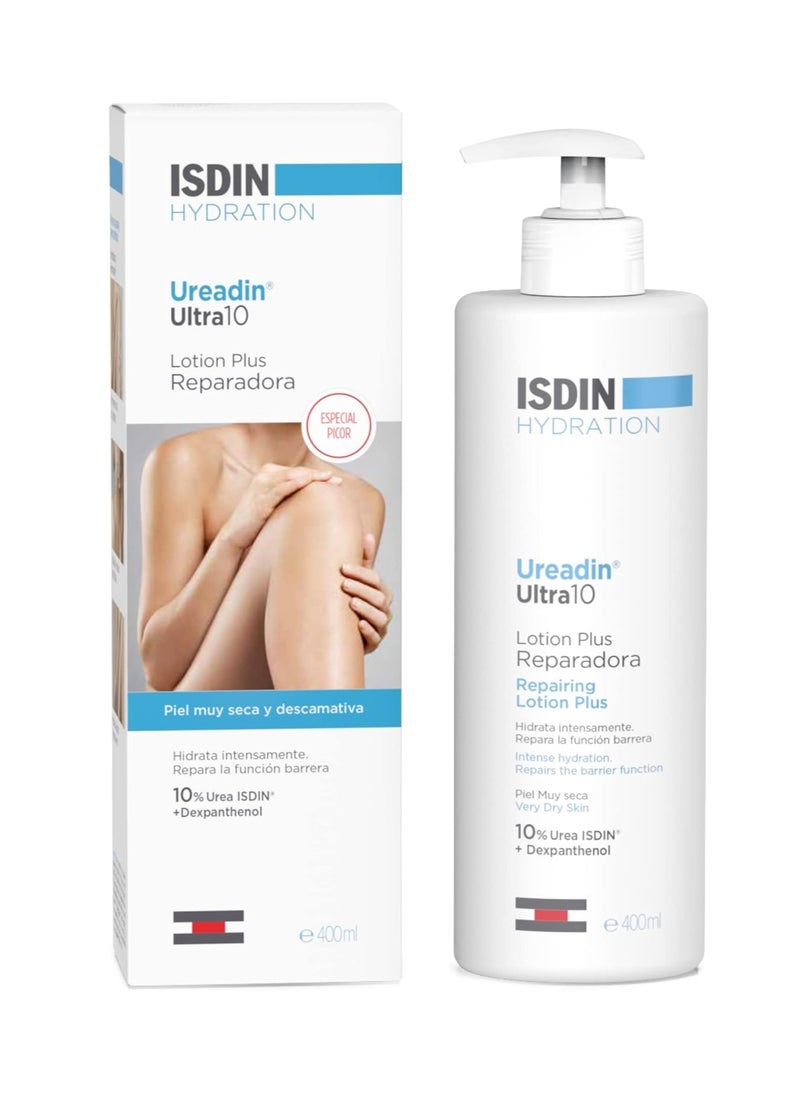 Ureadin Ultra 10 Repairing Lotion Plus Intense Hydration 10 Urea Isdin and Dexpanthenol 400ml