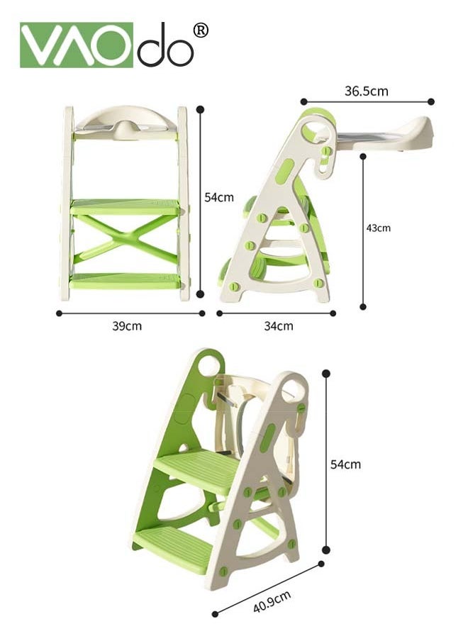 2 in 1 Potty Training Seat Ladder Toddler,Potty Seat Toilet Boys Girls,Kids Toilet Training Seat Step with PP cushion Toilet Seat