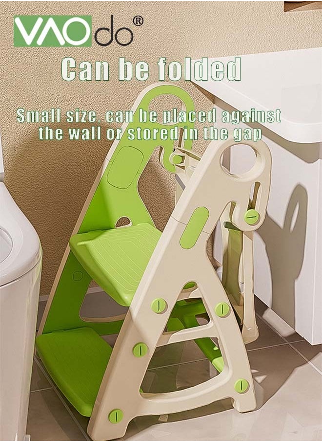 2 in 1 Potty Training Seat Ladder Toddler,Potty Seat Toilet Boys Girls,Kids Toilet Training Seat Step with PP cushion Toilet Seat