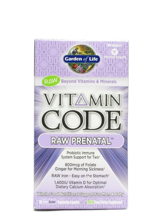 Vitamin Code Raw Prenatal Capsules 30S