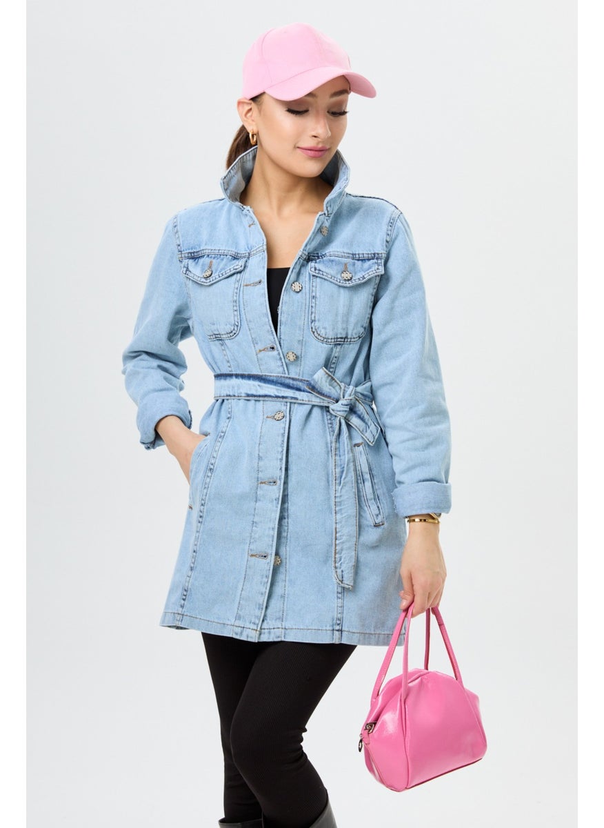 23625 Ice Blue Denim Jacket