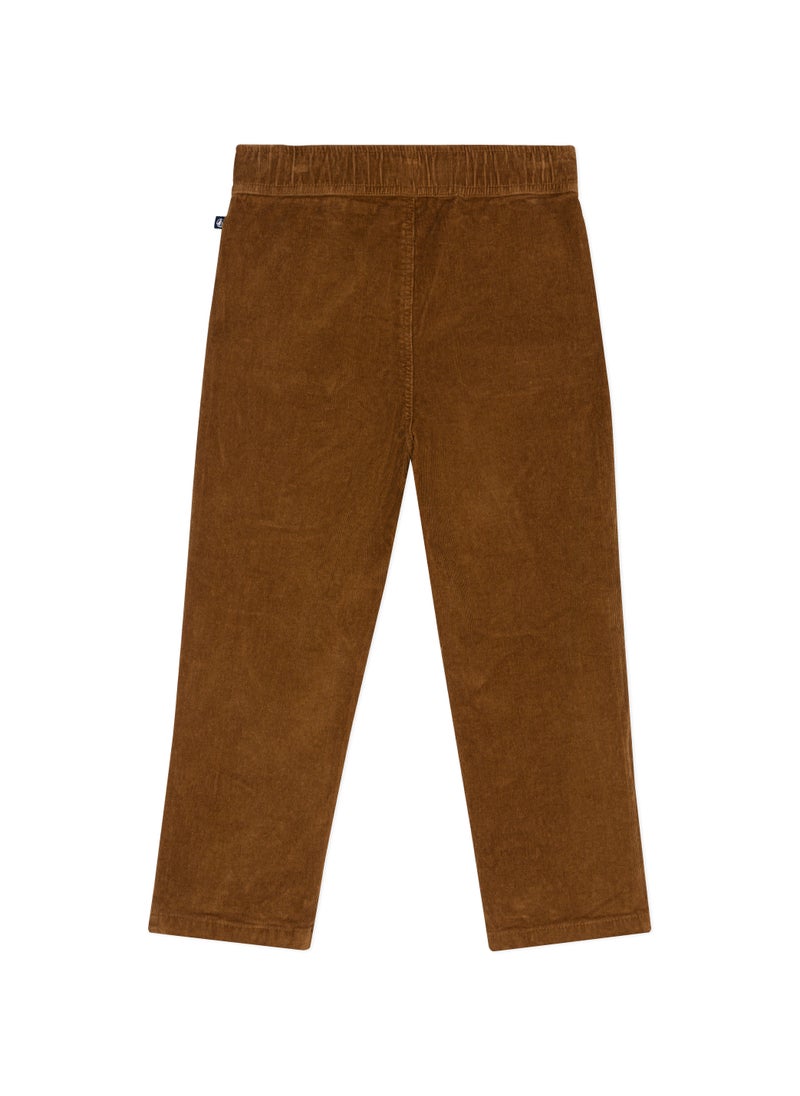 Boys' straight-fit corduroy trousers