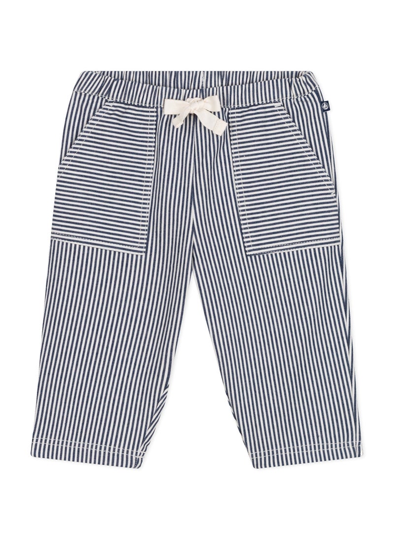Babies' cotton canvas trousers