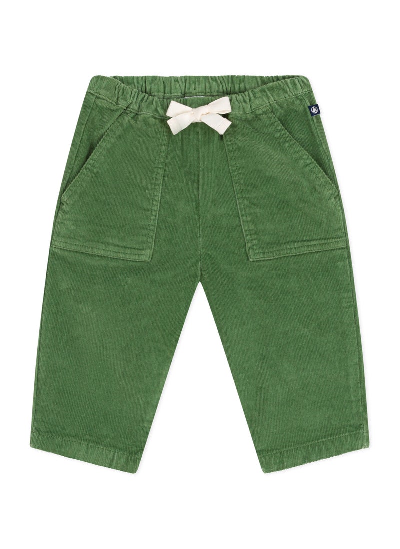 Babies' velour trousers