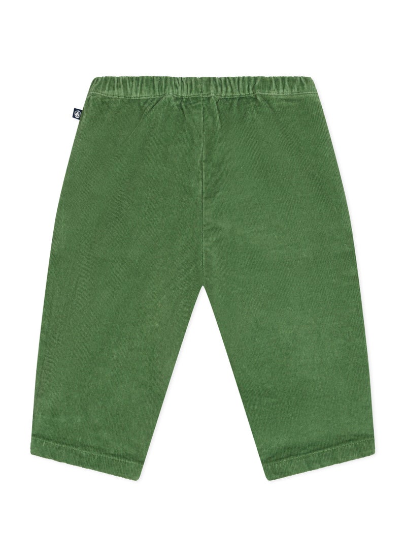 Babies' velour trousers