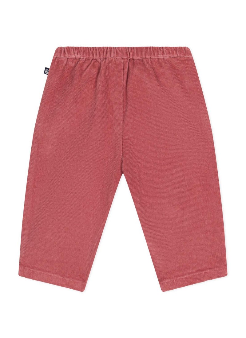 Babies' velour trousers