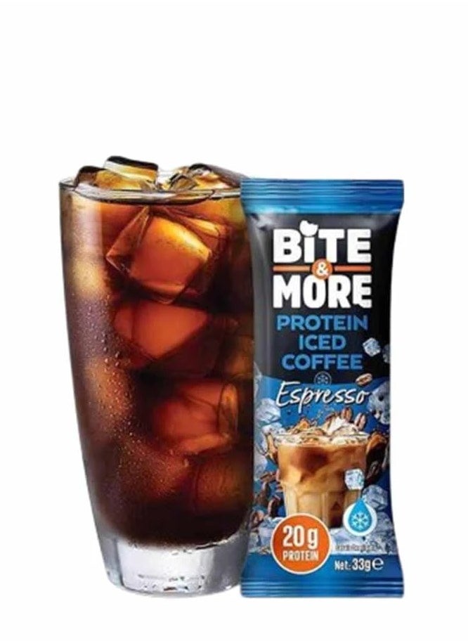 BITE & MORE PROTEIN ICED COFFEE, ESPRESSO FLAVOR 33G*10