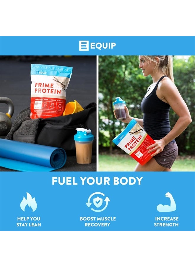 Foods Prime Protein Powder | Clean, Grass Fed Beef Protein Isolate | Carnivore Protein Powder | Paleo, Keto Friendly | Gluten, Dairy Free | Helps Build & Repair Tissue | 30 Servings, Vanilla