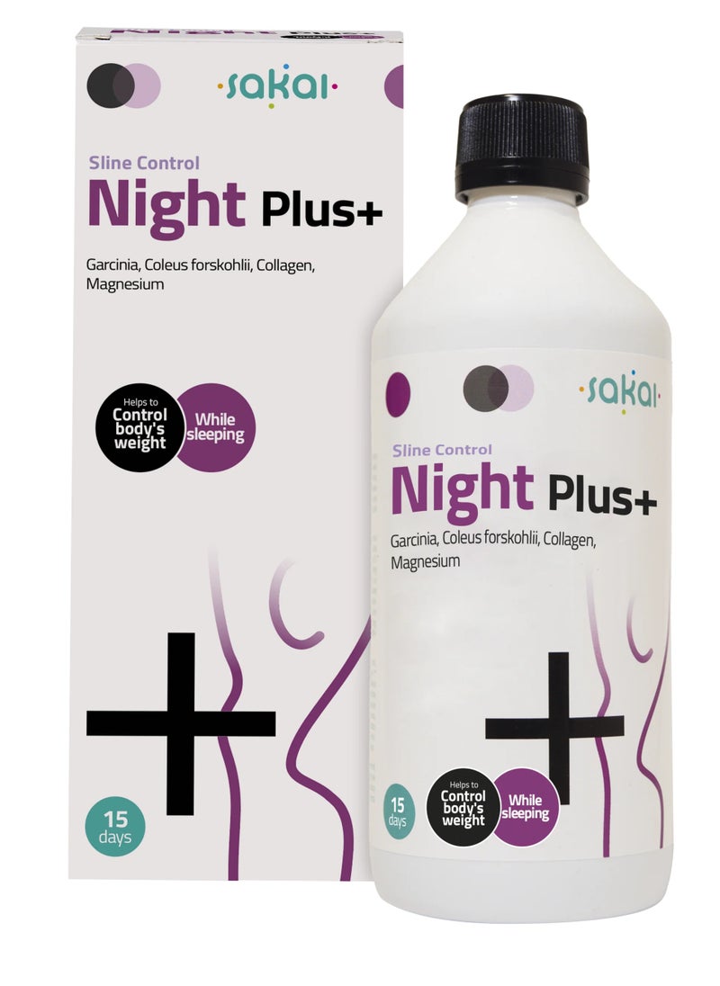 Sline Control Night Plus Garcinia Coleus Forskohlii Collagen Magnesium Control Body Weight While Sleeping 450ml