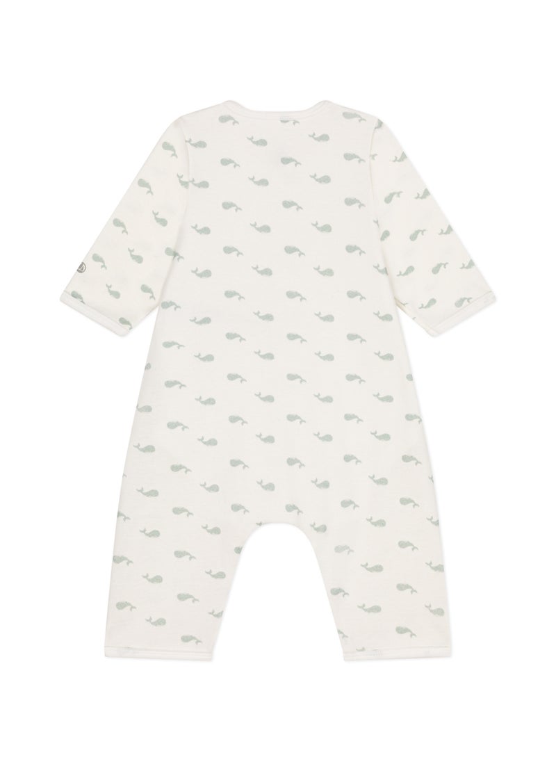 Babies' footless cotton bodyjama