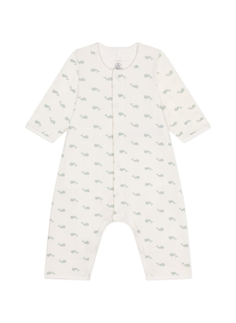 Babies' footless cotton bodyjama