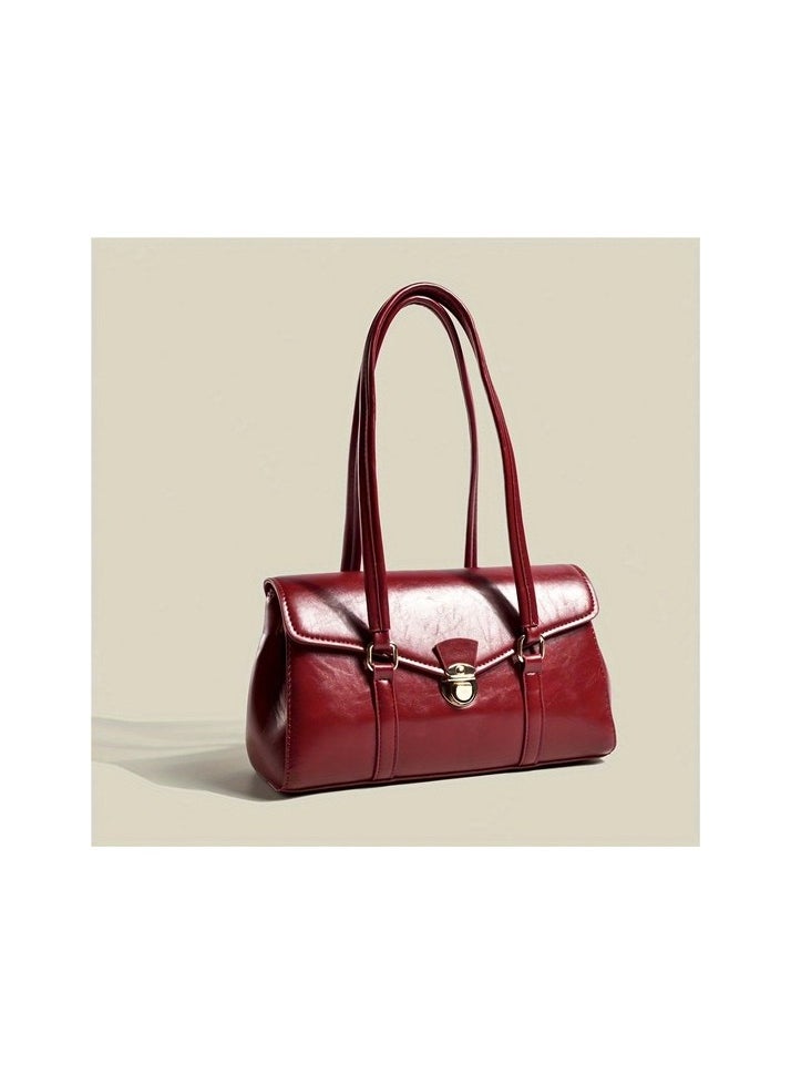 Tcherchı Vintage Small Shoulder Bag, Retro armpit Colour:Red Sizes:1