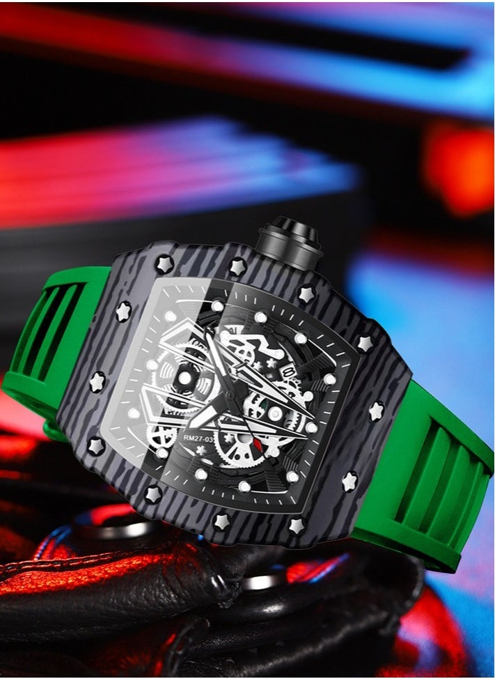 Men's Multifunctional Hollow Three-Dimensional Luminous Waterproof Quartz Watch