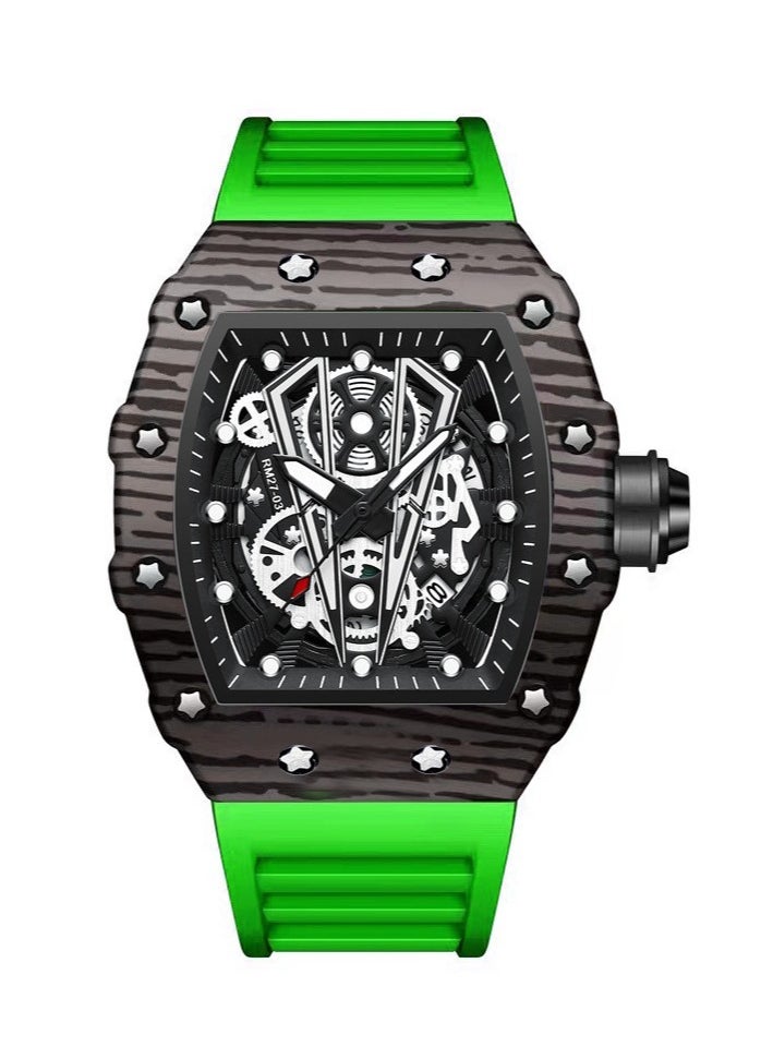 Men's Multifunctional Hollow Three-Dimensional Luminous Waterproof Quartz Watch