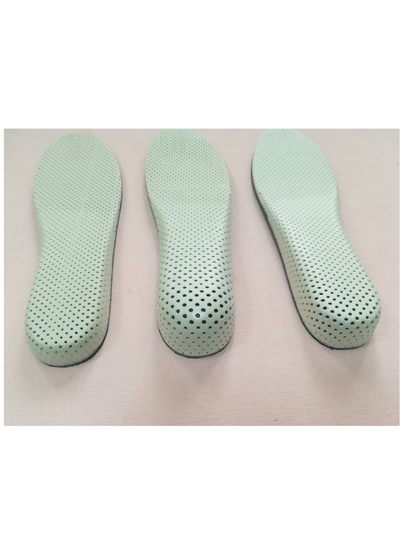 3 Pair Arch Support Breathable Shoe Insoles Heel Lift Inserts Elevator Insoles for Women Men ( 2cm  3cm 4cm Height)