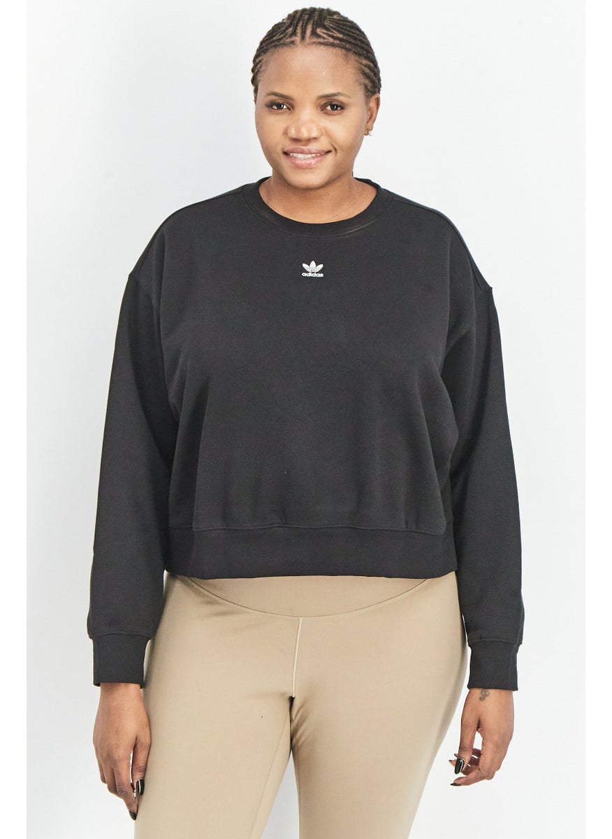 Women Plus Size  Adicolor Essential Outdoor Sweatshirts, Black