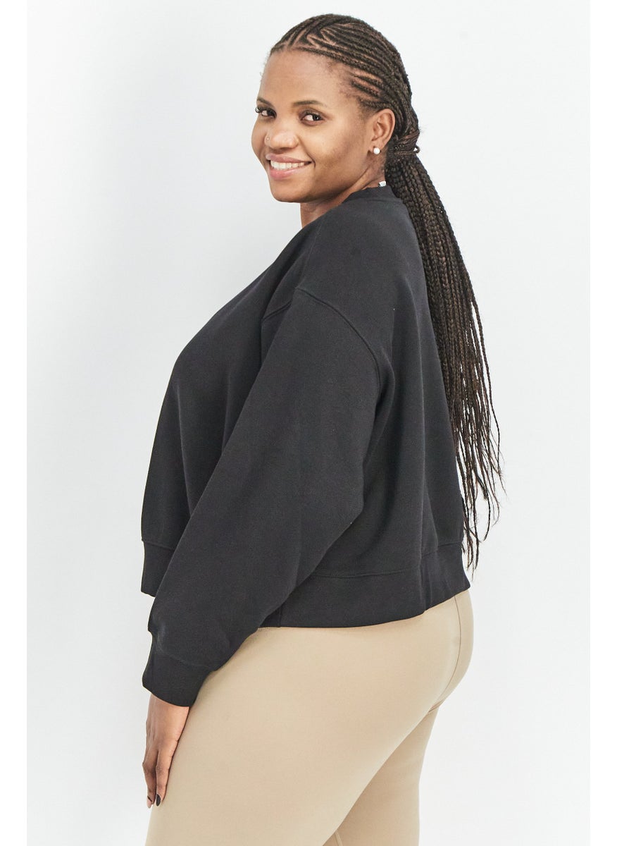 Women Plus Size  Adicolor Essential Outdoor Sweatshirts, Black