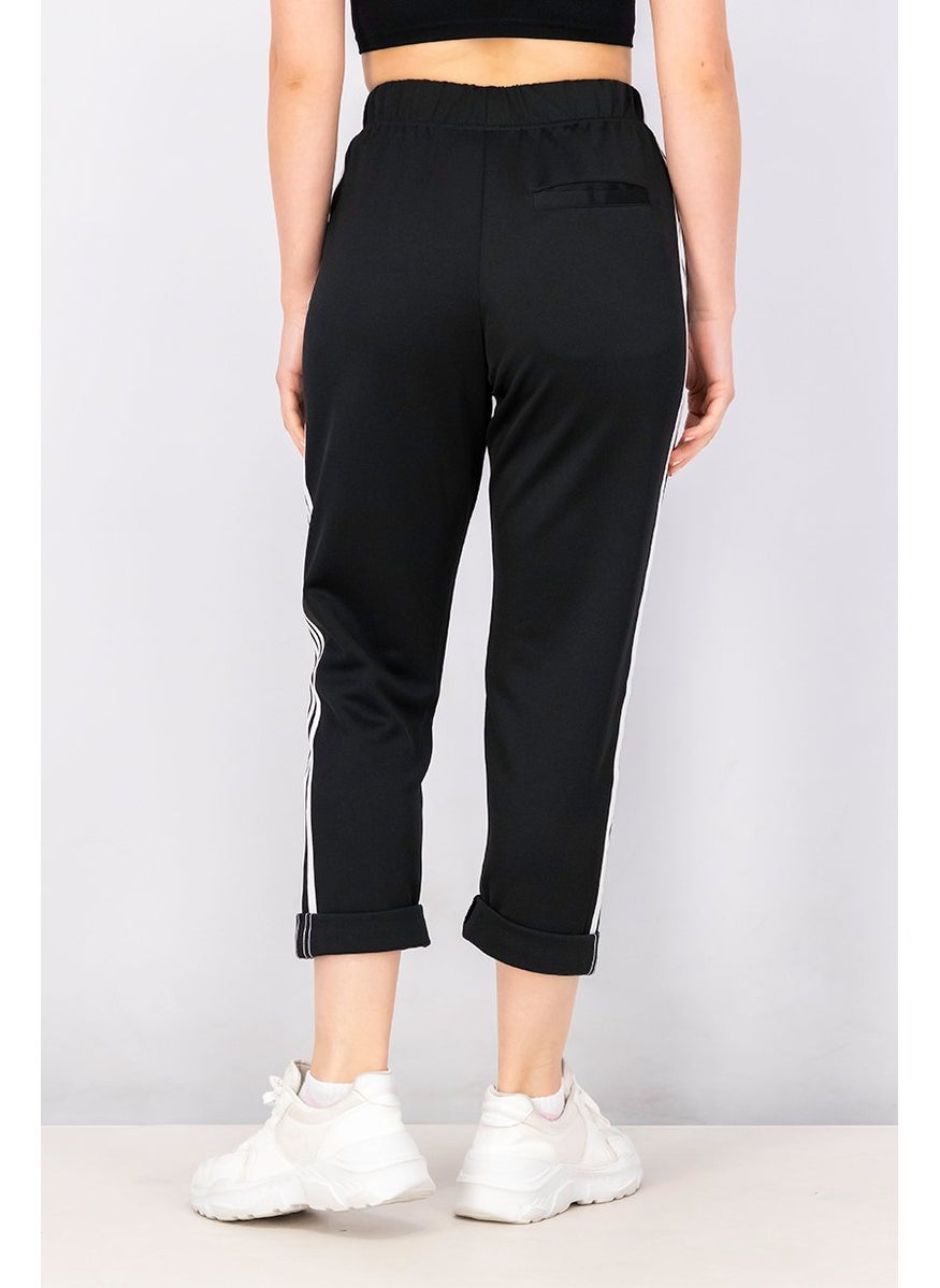 Women Regular Fit Track Pants, Black