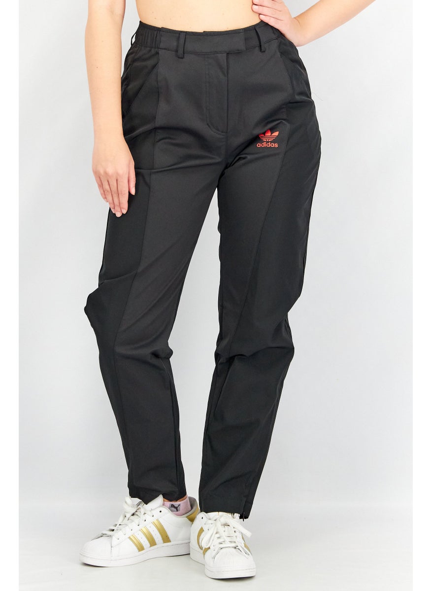 Women Sportswear Embroidered Logo CNY Pants, Black