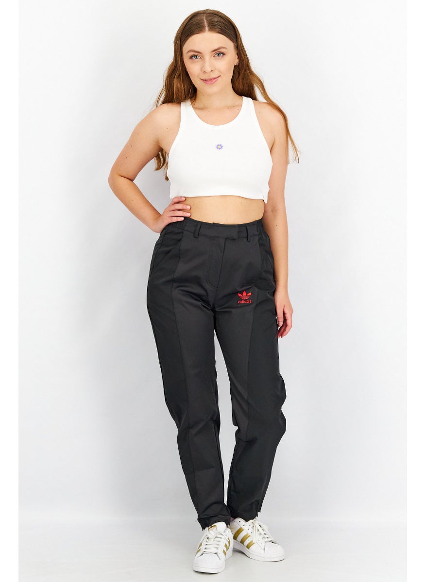 Women Sportswear Embroidered Logo CNY Pants, Black