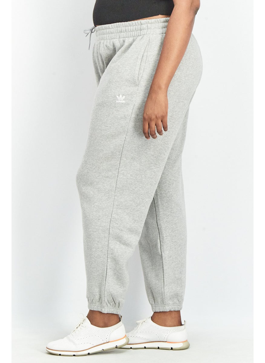 Women Plus Size Sportswear Fit Embroidered Logo Sweatpants, Grey