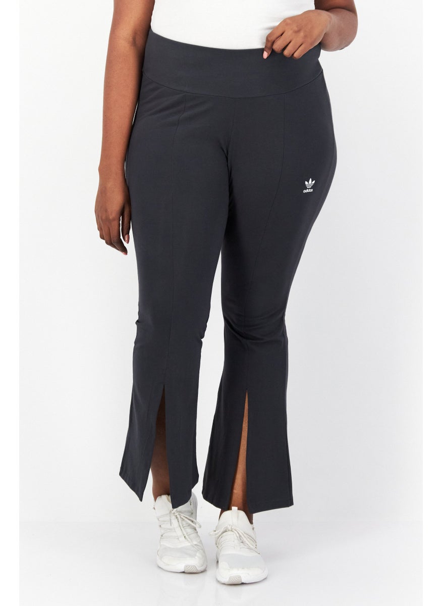 Women Plus Size Training Leggings Dark Grey