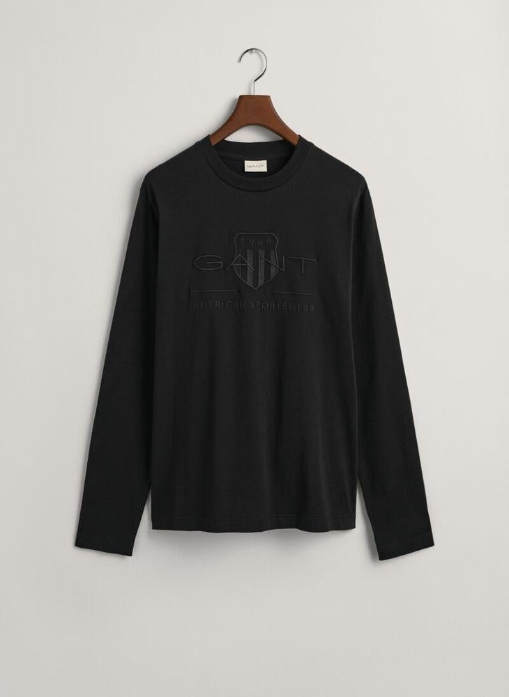 Tonal Shield Long Sleeve T-Shirt