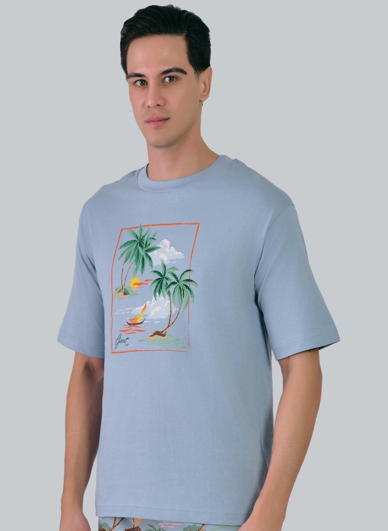 Hawaiian Printed T-Shirt