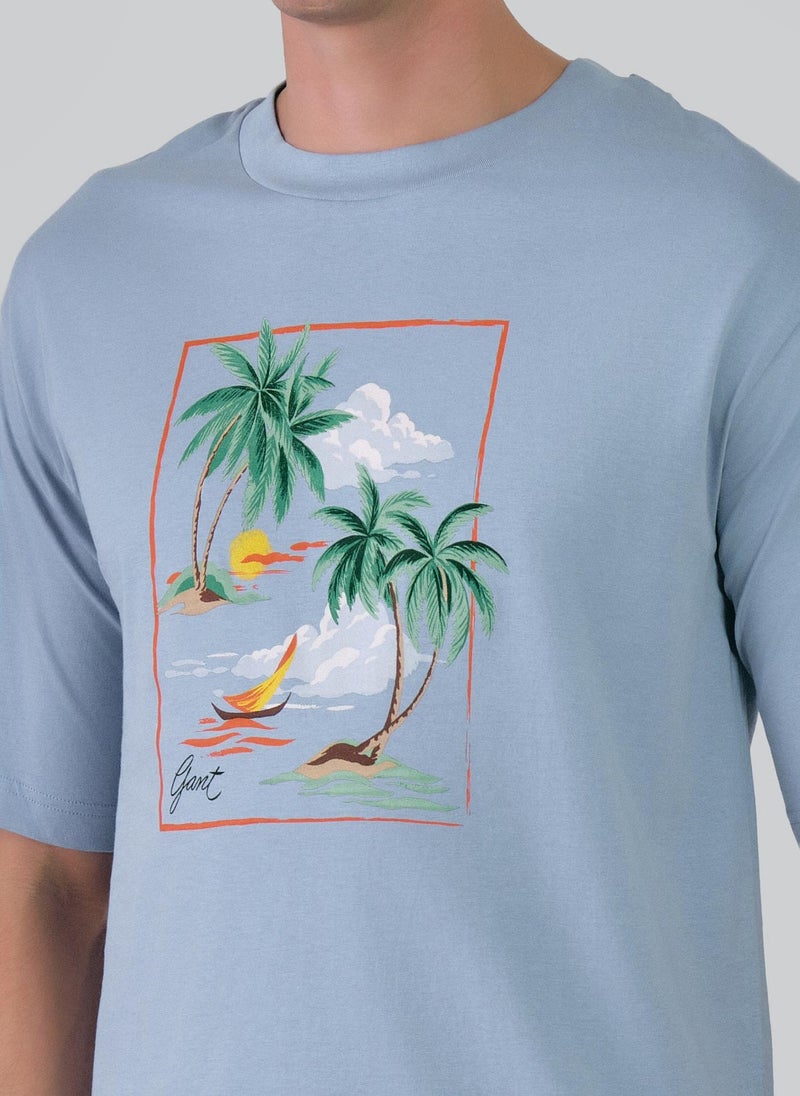 Hawaiian Printed T-Shirt