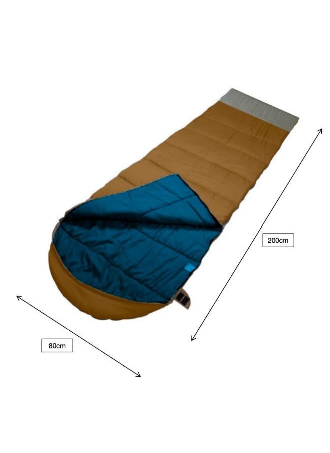 Outdoor Camping Sleeping Bag Hiking Training Lunch Break Duck Down Sleeping Bag Size: 200cm*80cm