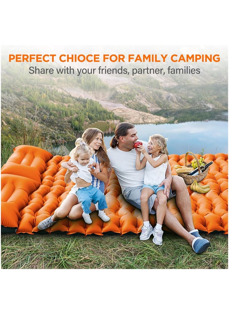 Outdoor Portable Double Camping Inflatable Mattress with Moisture-Proof Travel Design - 190x120x5cm