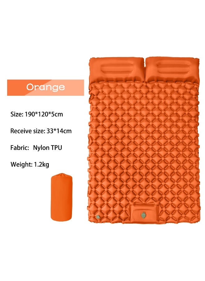 Outdoor Portable Double Camping Inflatable Mattress with Moisture-Proof Travel Design - 190x120x5cm