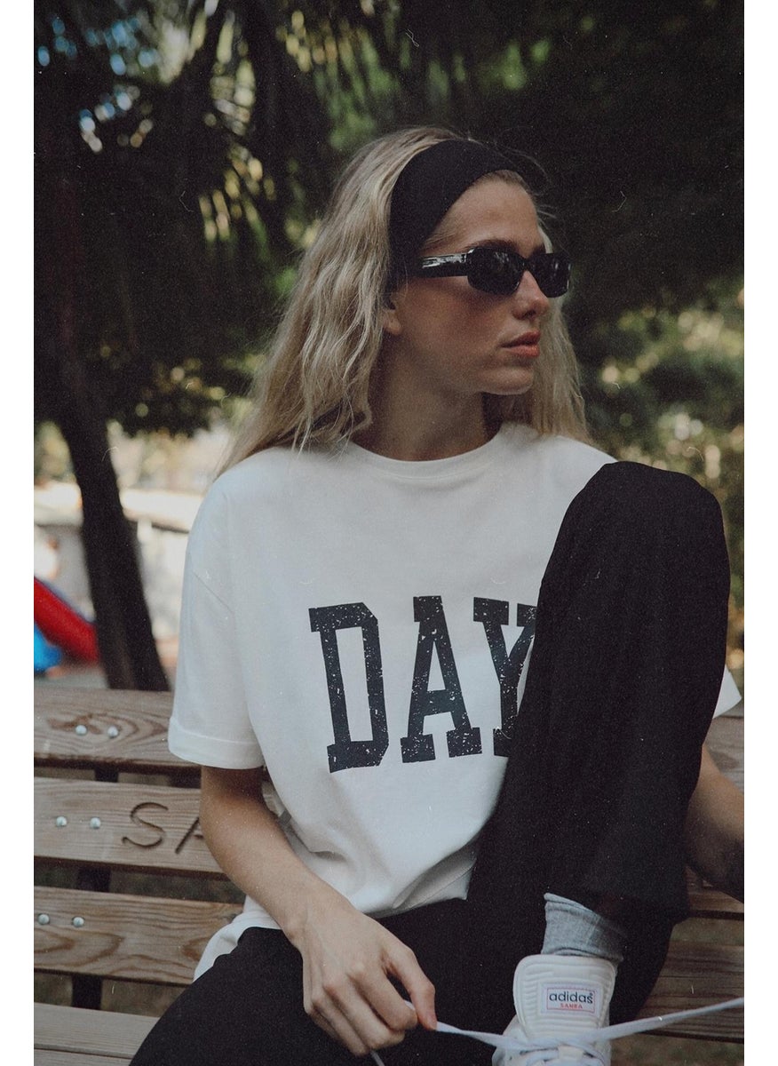 White Day Printed T-Shirt